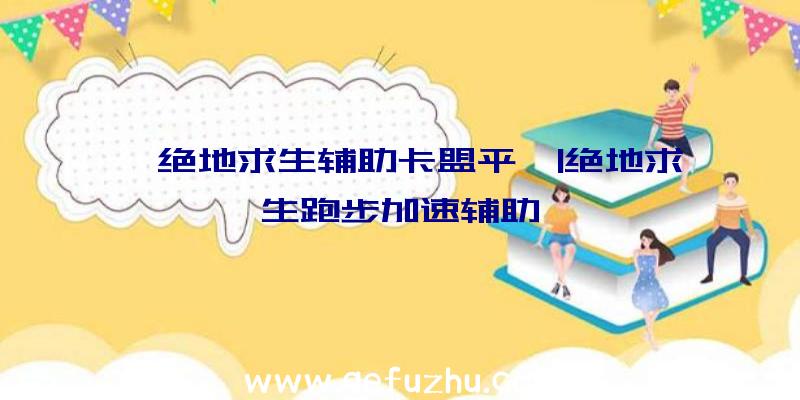 「绝地求生辅助卡盟平」|绝地求生跑步加速辅助